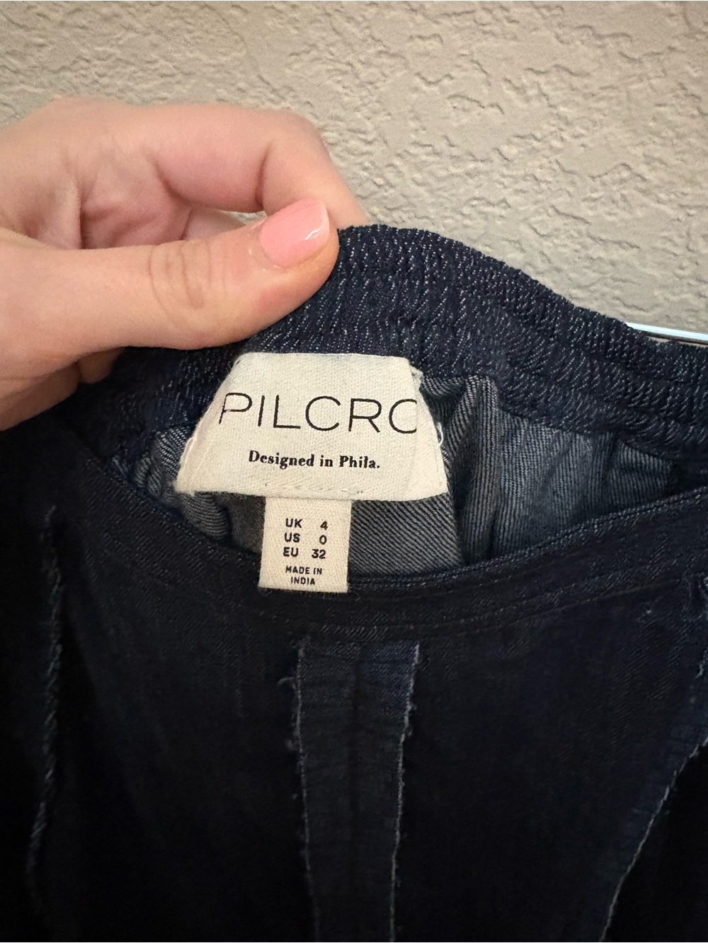 Anthropologie Pilcro Pleated Appliqué Denim Midi Skirt - Picture 6 of 8